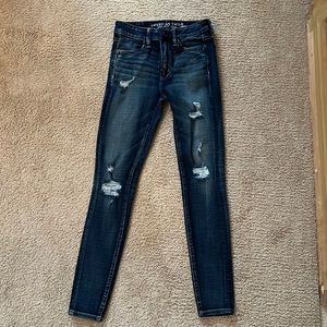 American Eagle Dark Wash Skinny Jeans/Jeggings, size US 4